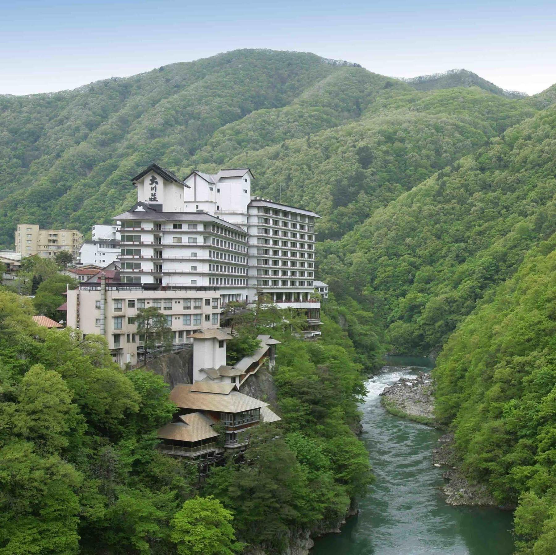 Ookawaso Hotel Aizuwakamatsu Bagian luar foto